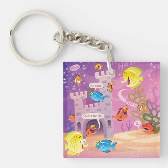 Time To Count-Under the Sea Keychain (Front)
