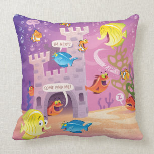 Time To Count-Under the Sea Throw Pillow