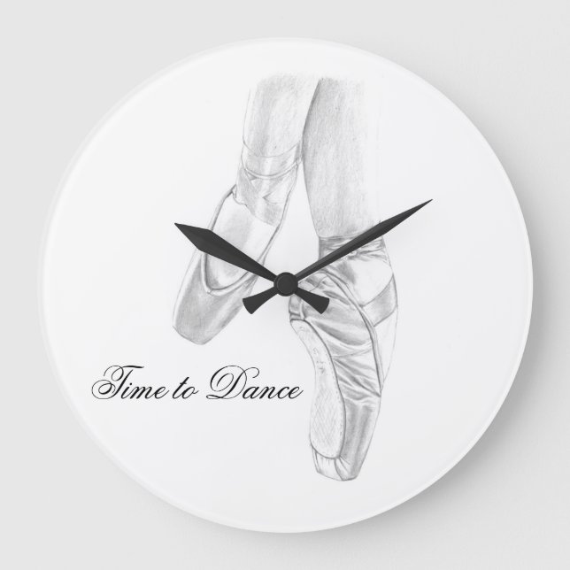 Time to Dance Ballet Wall Clock (Front)