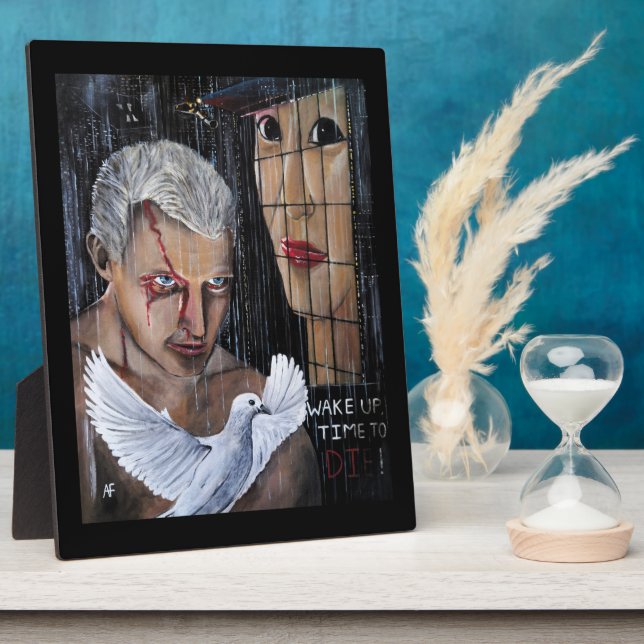 Time to Die! Painting by Alfred Fox Plaque (Side)