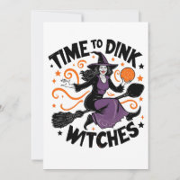 Time to Dink Witches Spooky Pickleball Halloween  