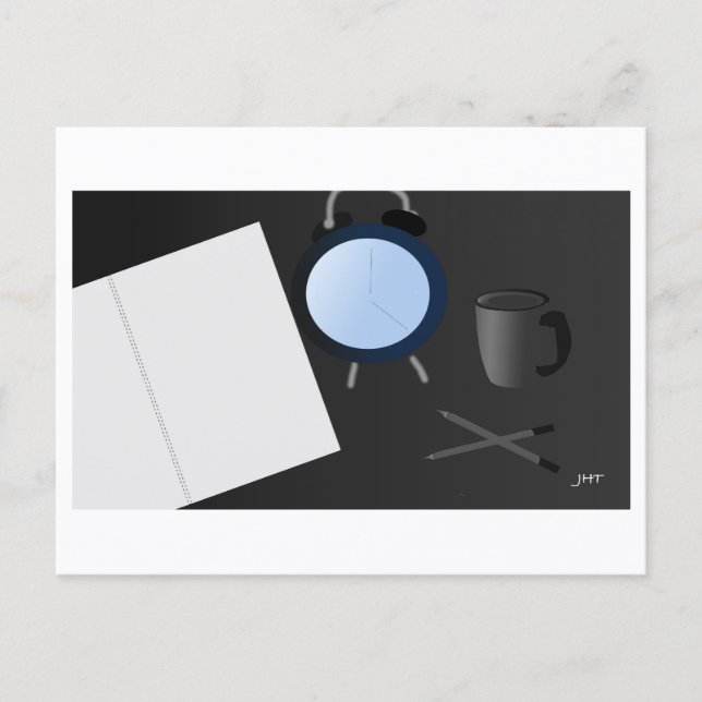 Time to Draw :  Postcard Print by J.H. Thornton  (Front)