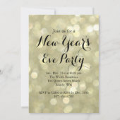 Time To Drink Champagne Gold New Year S Invitation Zazzle