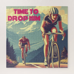 Time To Drop Him Cycling Jigsaw Puzzle