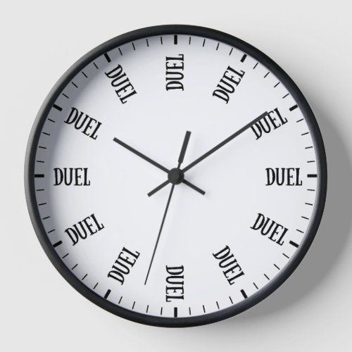 Time to Duel Clock _ Funny Dueling Hour Clock