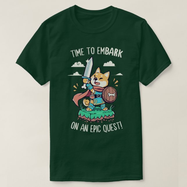 Time to EmBARK on an Epic Quest T-Shirt (Design Front)