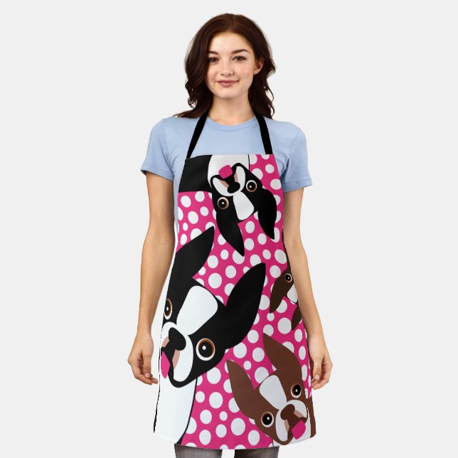 Time to Feed the Boston Terriers Apron (Worn)