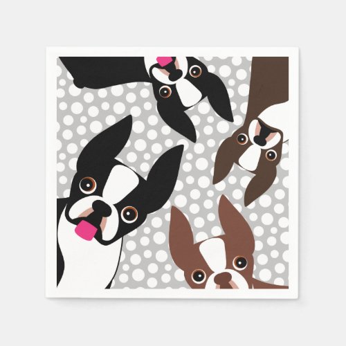 Time to Feed the Boston Terriers Napkins