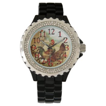 Time To Feed The Chickens Wrist Watch. Watch by KitzmanDesignStudio at Zazzle