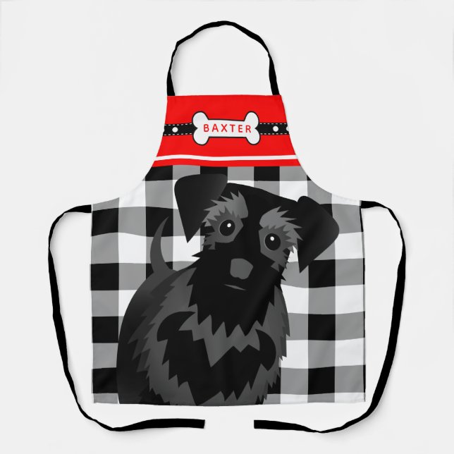 Time to Feed the Schnauzer Apron (Front)