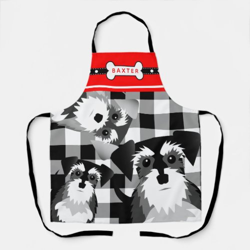 Time to Feed the Schnauzers Funny Schnauzer Lover Apron