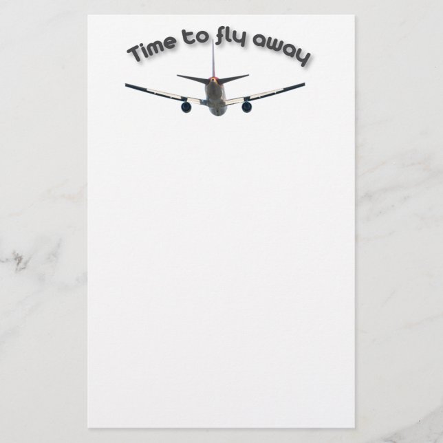 Time to fly away stationery (Front)