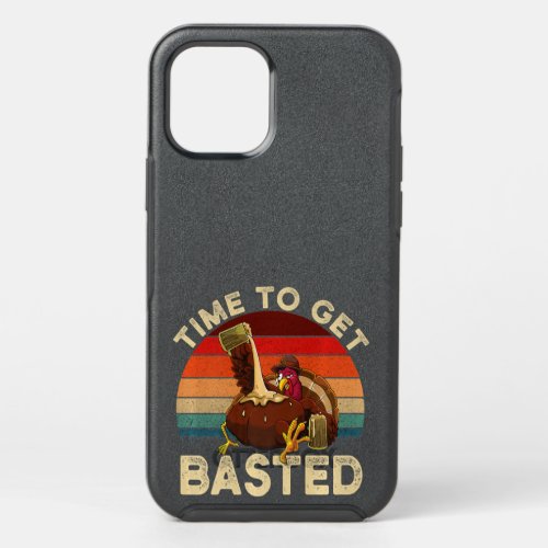 Time To Get Basted Funny Beer Thanksgiving Retro T OtterBox Symmetry iPhone 12 Pro Case