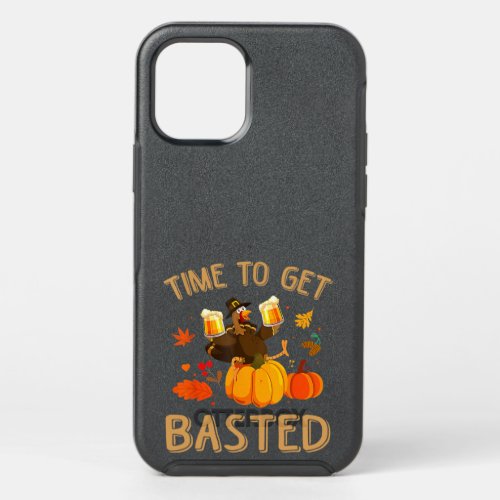 Time To Get Basted Funny Beer Thanksgiving Turkey  OtterBox Symmetry iPhone 12 Pro Case