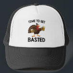 Time To Get Basted Funny Beer Turkey Thanksgiving  Trucker Hat<br><div class="desc">Time To Get Basted Funny Beer Turkey Thanksgiving</div>