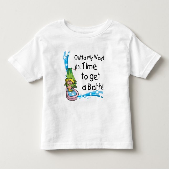 Time to Get Bath Toddler T-shirt (Front)