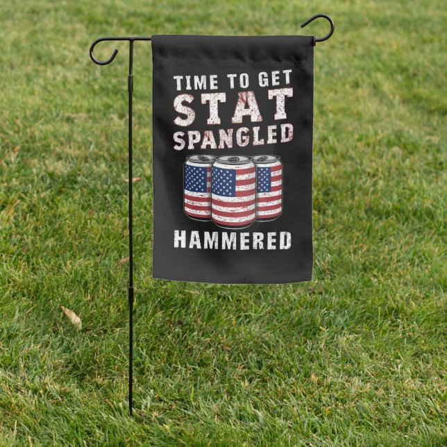 Time To Get Star Spangled Hammered Beer USA Flag (In SItu)