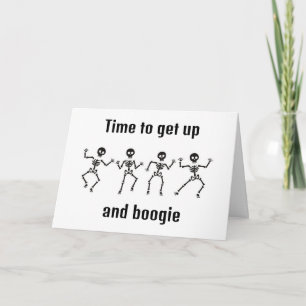 **TIME TO GET UP AND BOOGIE - 70th BIRTHDAY** Card