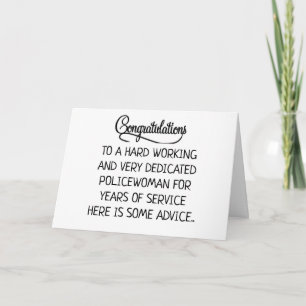 TIME TO GIVE IT ***ARREST*** RETIREMENT SENTIMENTS CARD