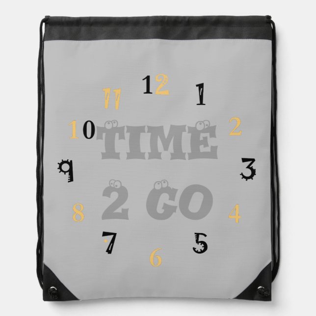 Time to Go Accessories Drawstring Bags Backpacks (Front)