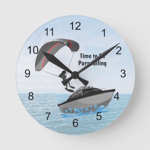 Time to Go Parasailing Wall Clock
