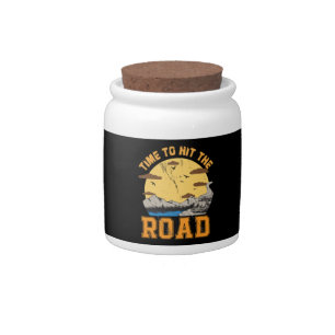 Time To Hit The Road  Candy Jar