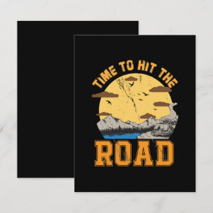 Time To Hit The Road Note Card