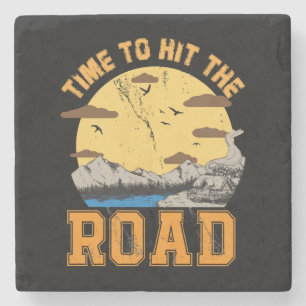 Time To Hit The Road Stone Coaster