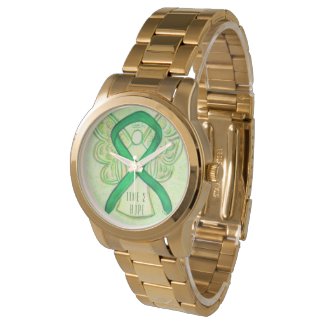 Time to Hope Green Awareness Ribbon Angel Watch
