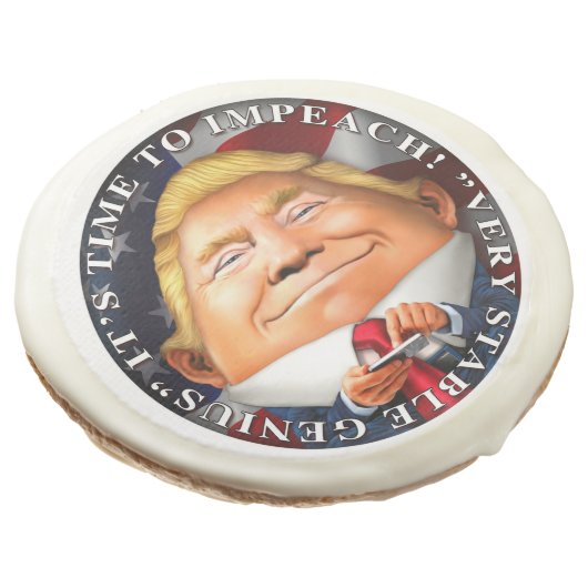 Time to Impeach, "Very Stable Genius" Sugar Cookie (Angled)