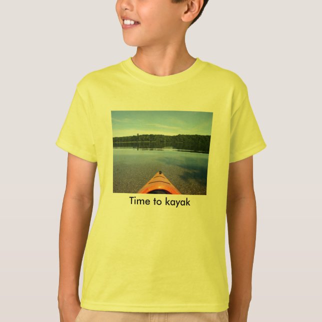 Time to kayak - kids T shirt (Front)