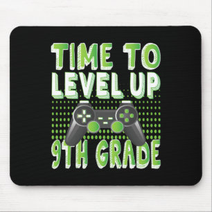 Time To Level Up 9th Grade Kids Video Game Theme P Mouse Pad