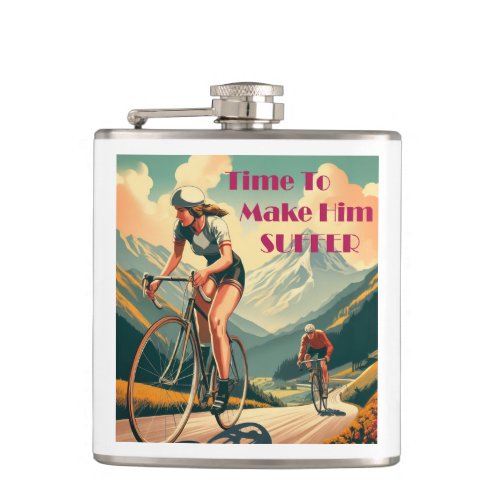 Time To Make Him Suffer Cycling Flask