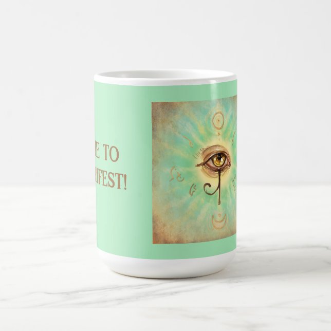 Time to manifest ! - egyptian magic coffee mug (Center)