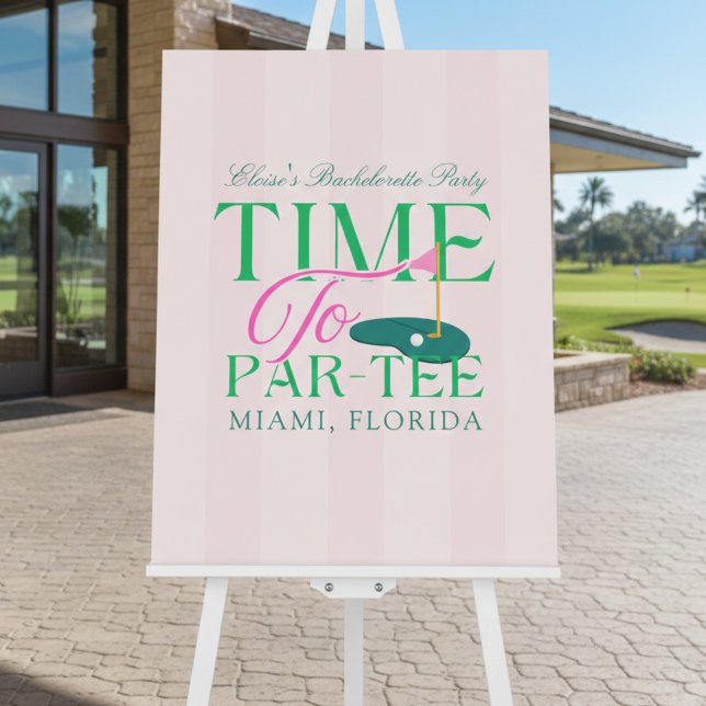 Time to Par-Tee Golf Bachelorette Foam Board (Time to Par-Tee Golf Bachelorette Foam Board)