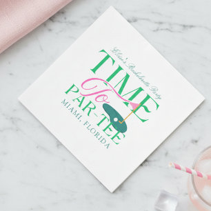 Time to Par-Tee Golf Bachelorette Napkins