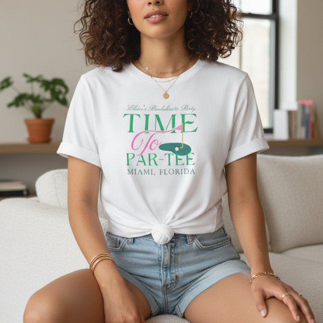 Time to Par-Tee Golf Bachelorette T-Shirt (Time to Par-Tee Golf Bachelorette T-Shirt)