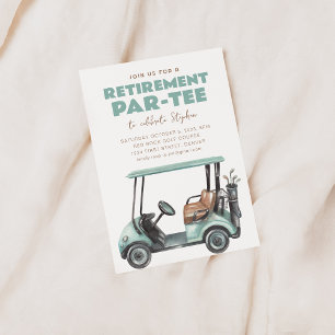 Time to Par-Tee Golf Retirement Party Invite