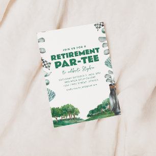 Time to Par-Tee Golf Retirement Party Invite