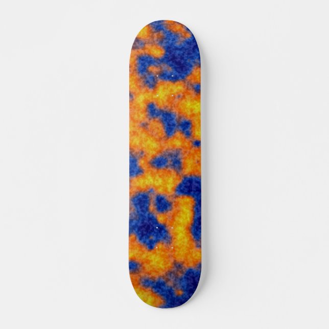 Time to Party Wild Orange Fire Skateboard (Front)