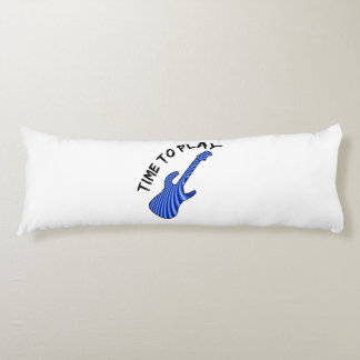 Time To Play Electric Guitar - Custom Background Body Pillow