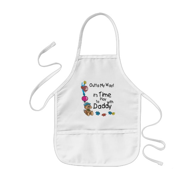Time to Play with Daddy2 Kids' Apron (Front)