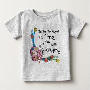 Time to Play with Grandma Baby T-Shirt