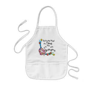 Time to Play with Grandma Kids' Apron