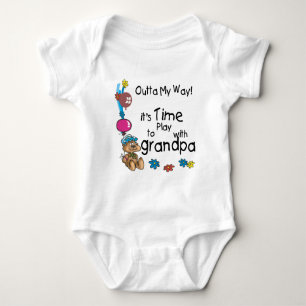 Time to Play with Grandpa Baby Bodysuit
