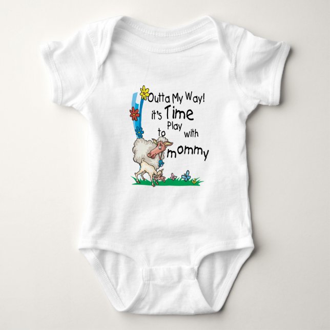 Time to Play with Mommy2 Baby Bodysuit (Front)