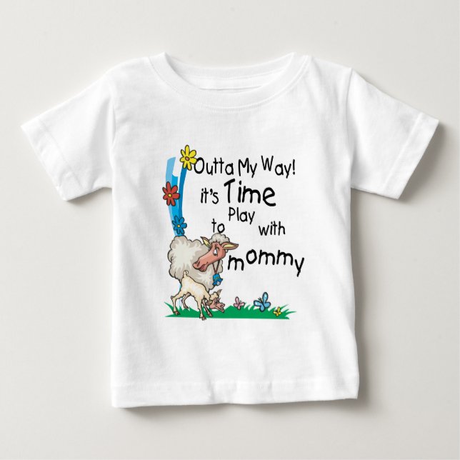 Time to Play with Mommy2 Baby T-Shirt (Front)