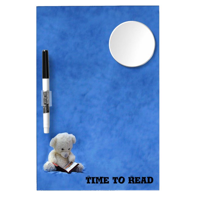 Time to Read Bear Mirror and Pen Dry Erase Board (Front)
