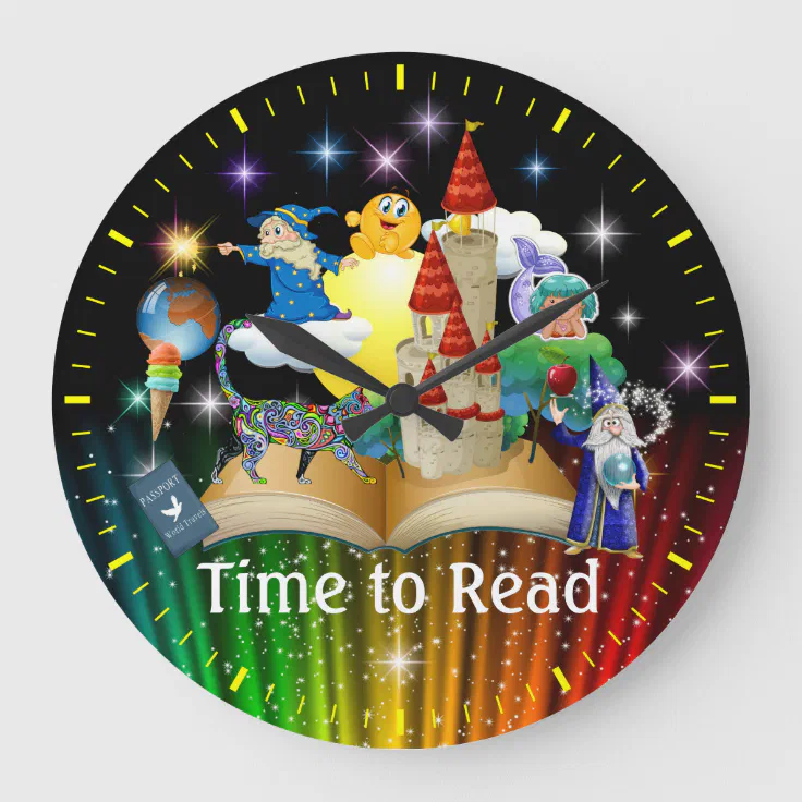 Time to Read Clock Version 2 | Zazzle