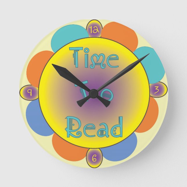 Time To Read Wall Clock (Front)